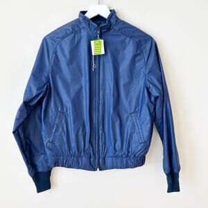 West Wind Jacket Womens Size M Made in the USA Blue Union ACTWU Full Zip Coat